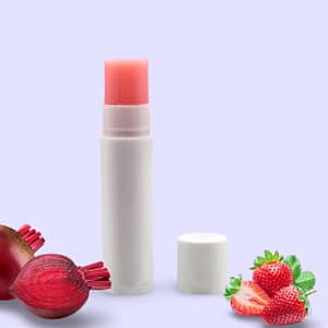 Beetroot + strawberry lip balm